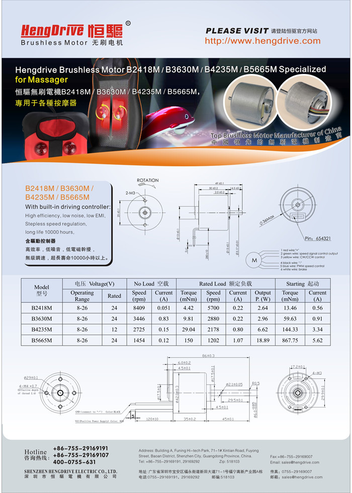 振動(dòng)按摩器專用無刷電機(jī)