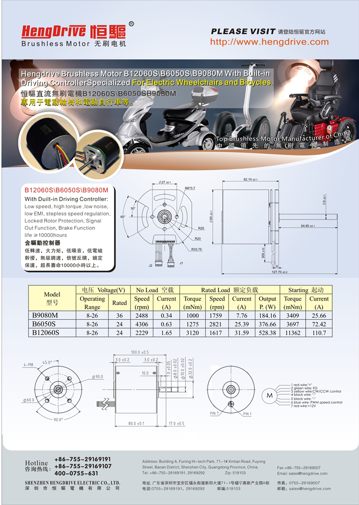 電動(dòng)自行車(chē)|電動(dòng)輪椅專(zhuān)用無(wú)刷電機(jī)